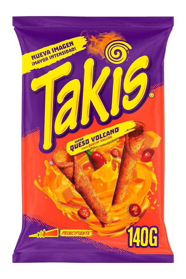 Snack di mais piccante Takis Volcano - 140 g.